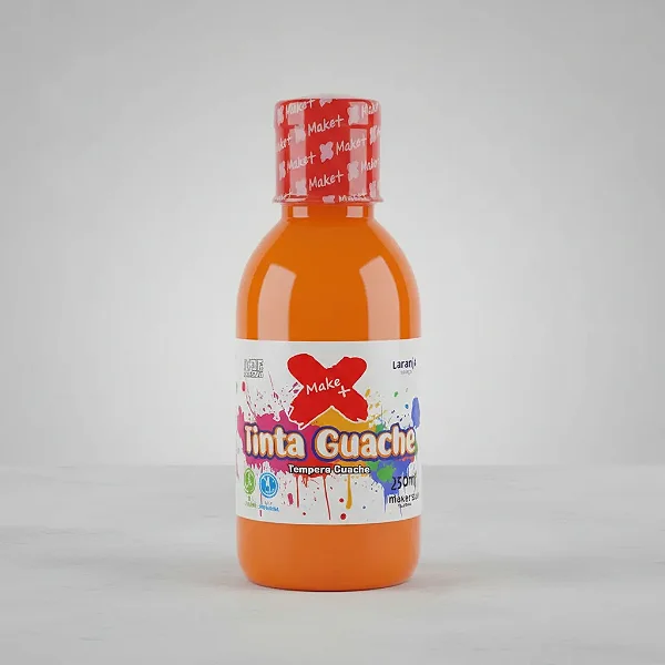 Tinta Guache 250ml Laranja Make+