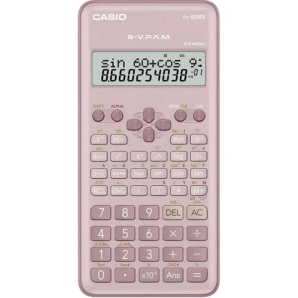 Calculadora Científica Rosa Casio FX-82MS 240 Funções