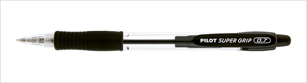 Caneta Super Grip 0.7mm Preto