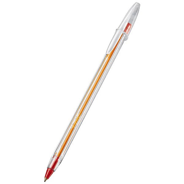 Caneta Bic Fine Vermelho Escrita Fina