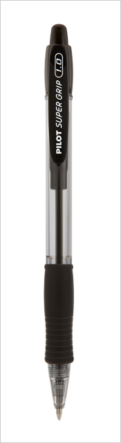 Caneta Pilot Super Grip 1.0mm Preto