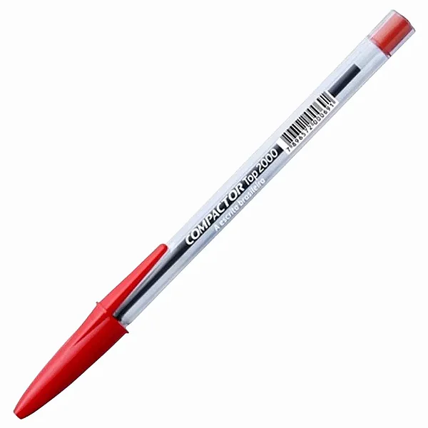 Caneta Compactor Top-2000 Vermelha