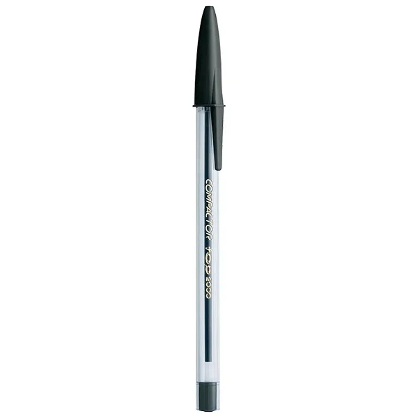 Caneta Compactor Top-2000 Preta Simples