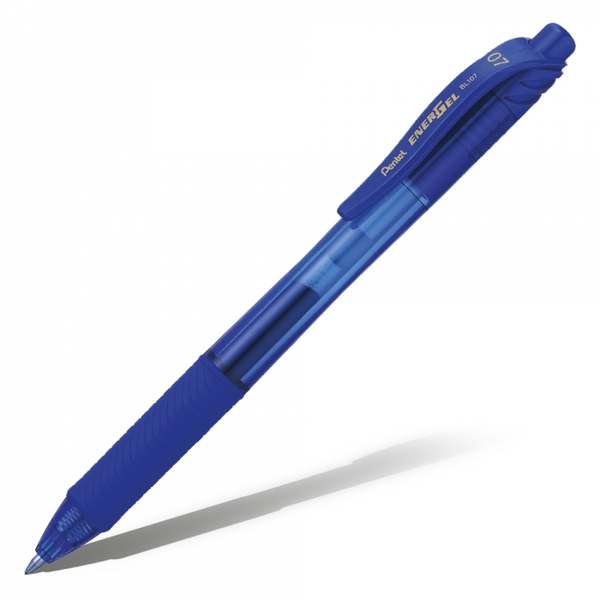 CANETA ENERGEL X 0.7MM RETRATIL AZUL