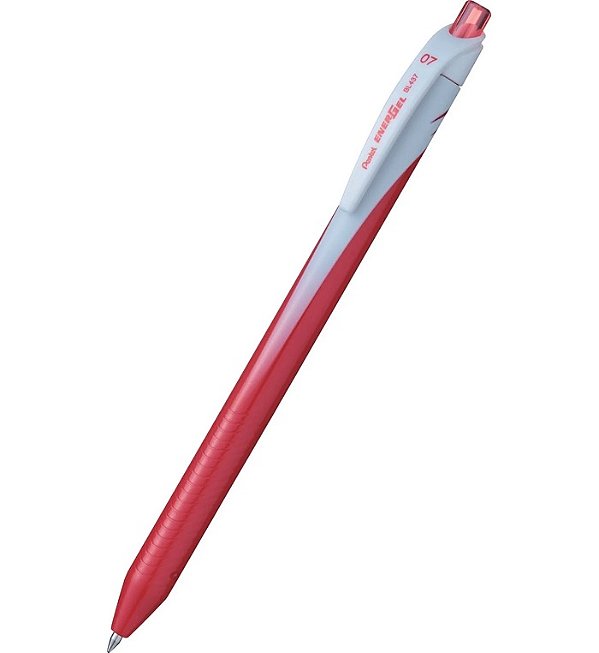 Caneta Energel Wave 0.7mm Retrátil Vermelha