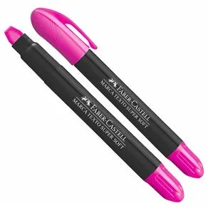 Marca Texto Faber-Castell Gel Super Soft Rosa