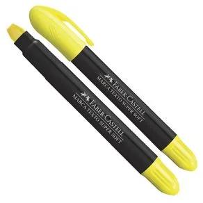Marca Texto Faber-Castell Gel Super Soft Amarelo
