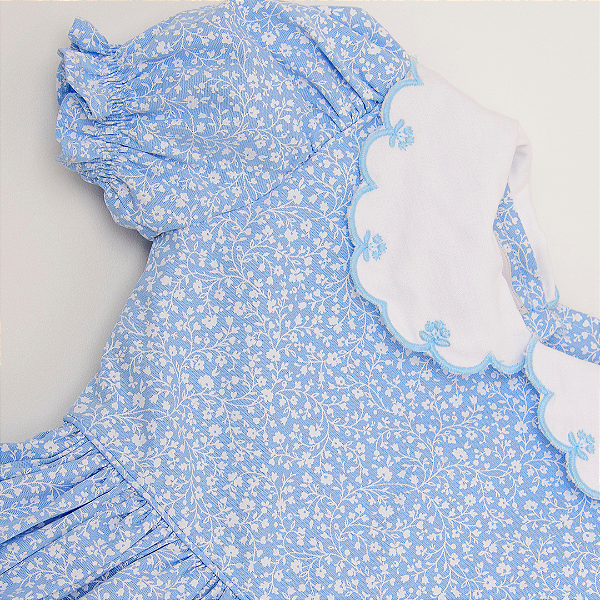 Vestido Catarina Liberty Azul