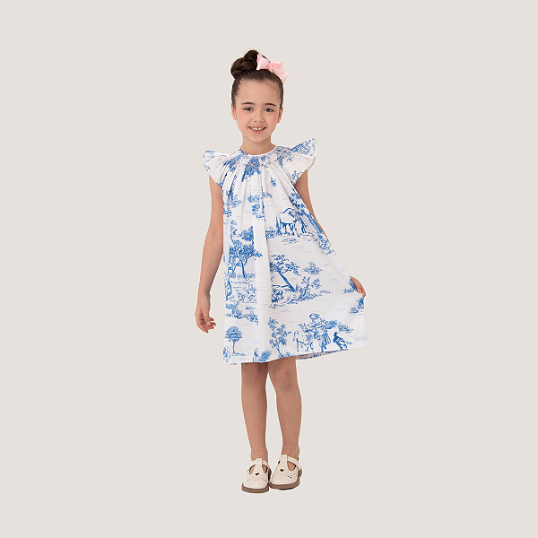 Vestido Mariah Toile de Jouy