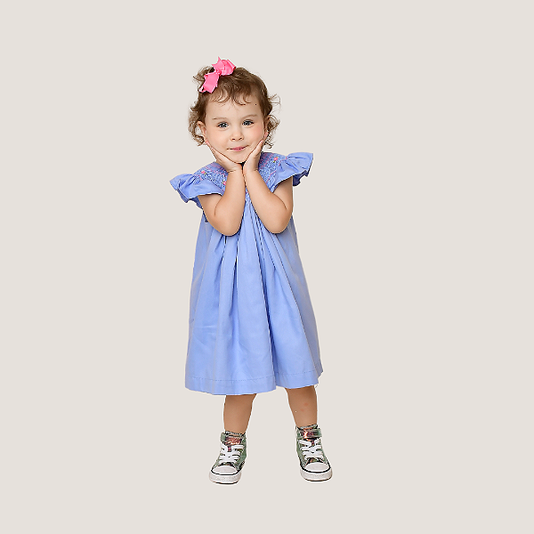 Vestido Mariah Azul Claro