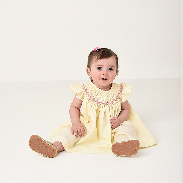Vestido Mariah Amarelo Claro