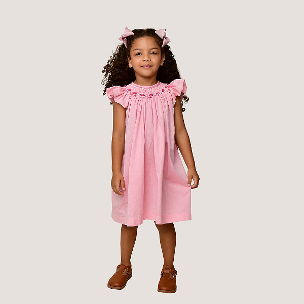 Vestido Mariah Rosa Camisaria