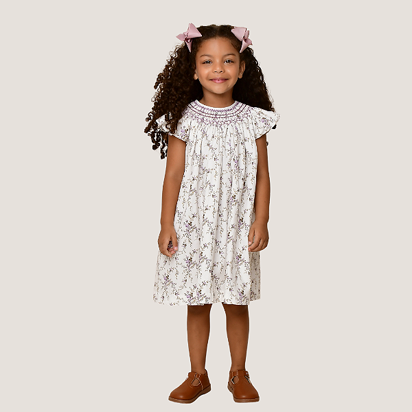 Vestido Mariah Floral Lilás
