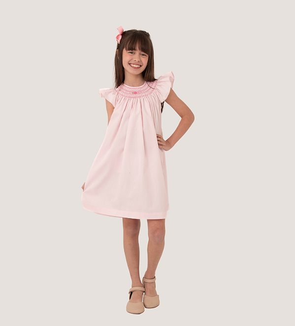 Vestido Mariah Rosa Bebê