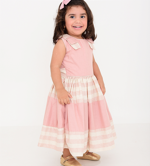 Vestido Luisa Rosa e Off