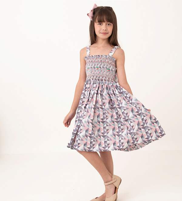 Vestido Catalina triângulos