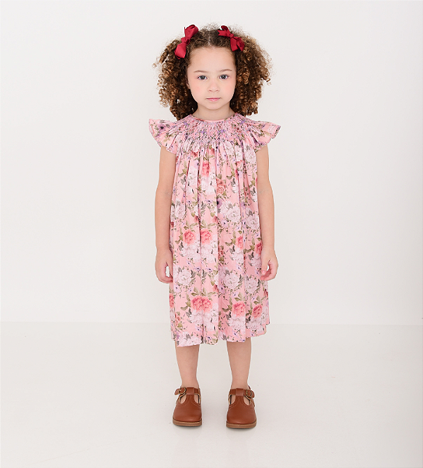 Vestido Mariah Floral Rosê