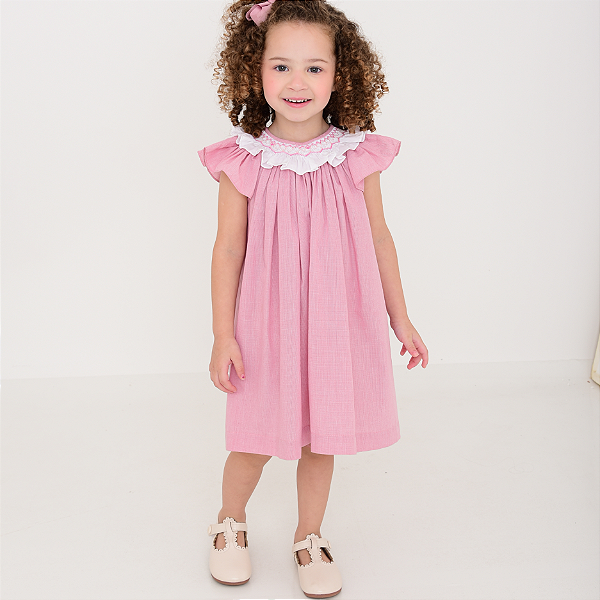 Vestido Mia Camisaria Rosa