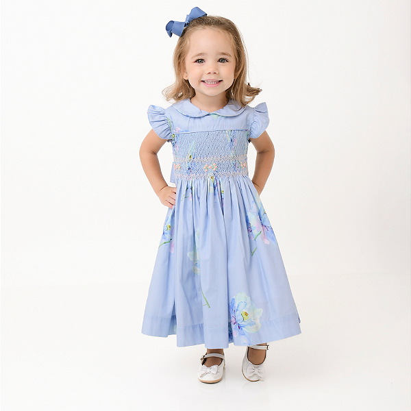 Vestido Luna Floral Azul