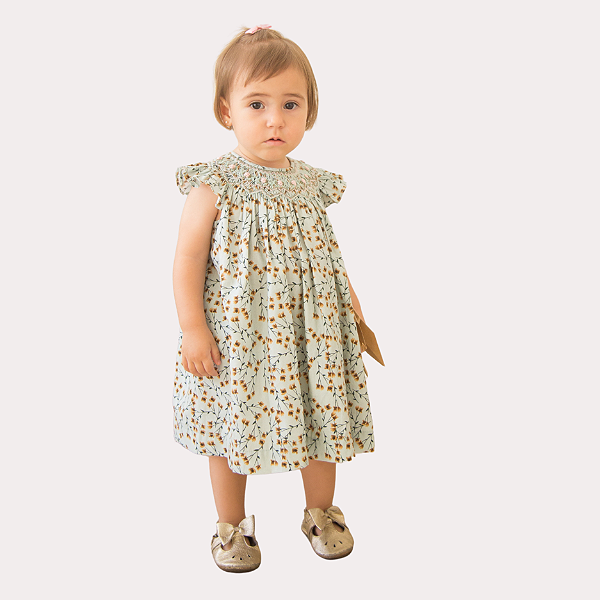 Vestido Mariah Floral Bordado Rococó Rosa