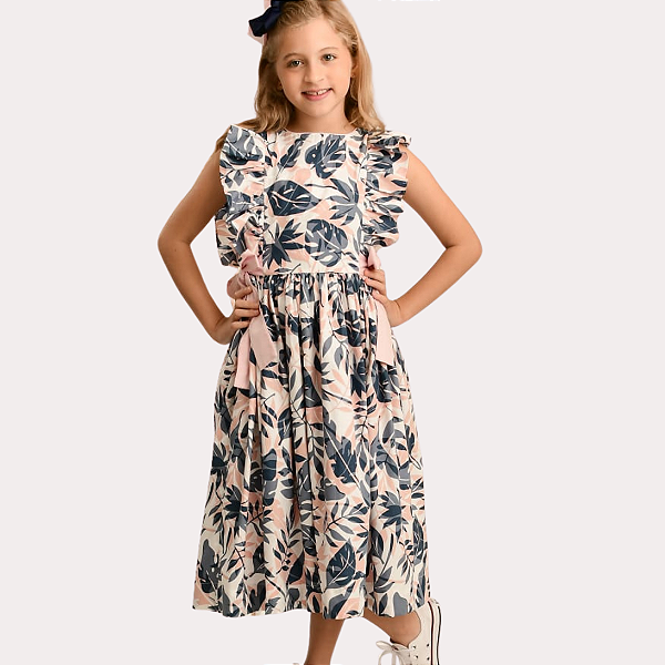 Vestido Verônica Folhagem