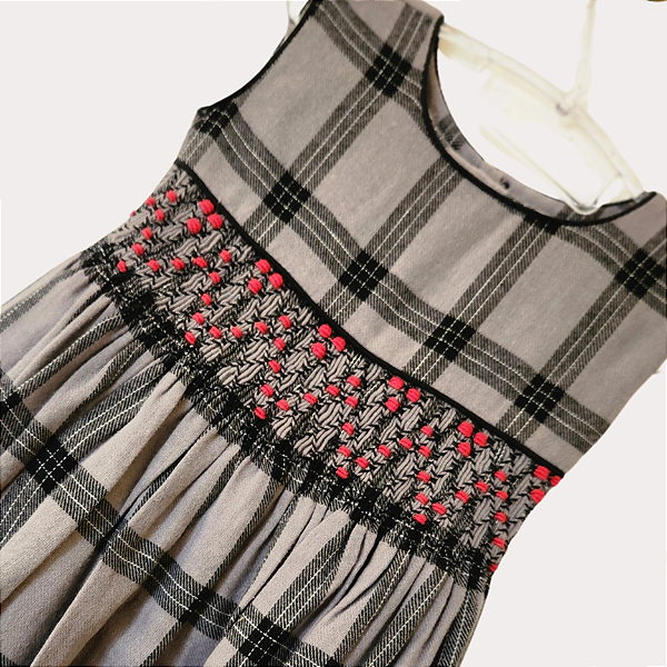Vestido Dulce Flanela Xadrez