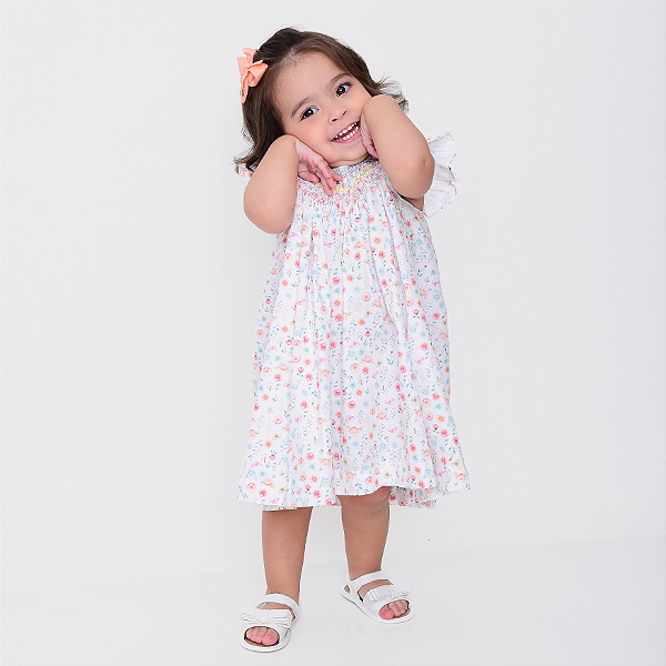 Vestido Mariah Flores Rosa
