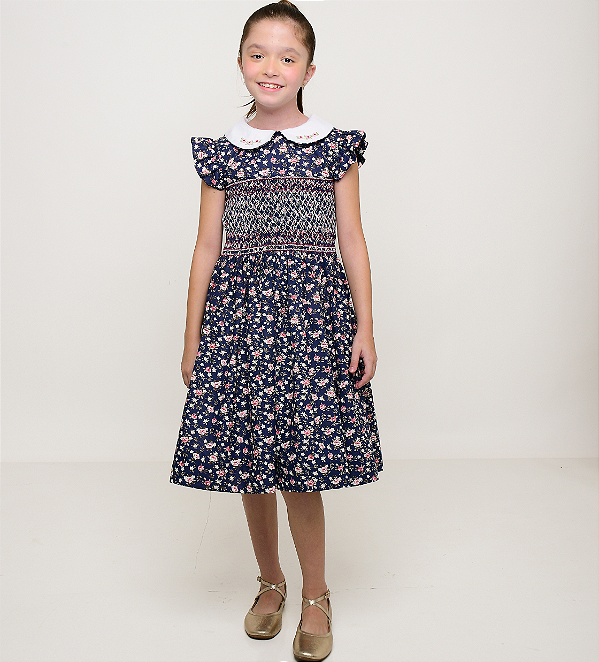 Vestido Luna Floral Marinho