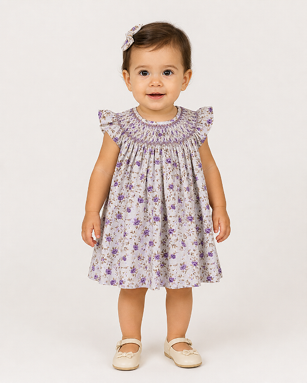Vestido Mariah Floral Lavanda