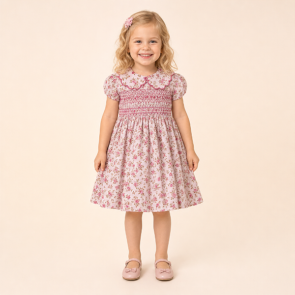 Vestido Paola Floral Rosé