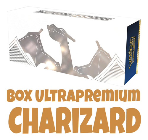 Box Elite Pokémon Ultrapremium Charizard Copag