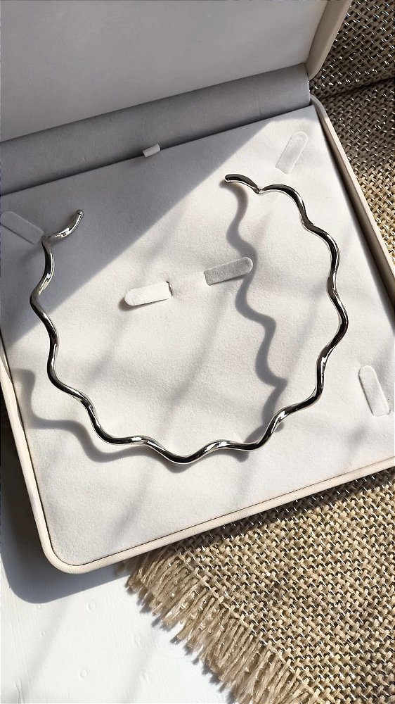 Aro liso banho rodio branco