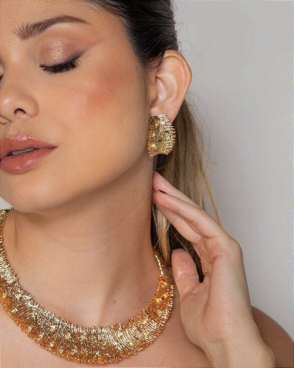 Conjunto LUXO brinco e colar