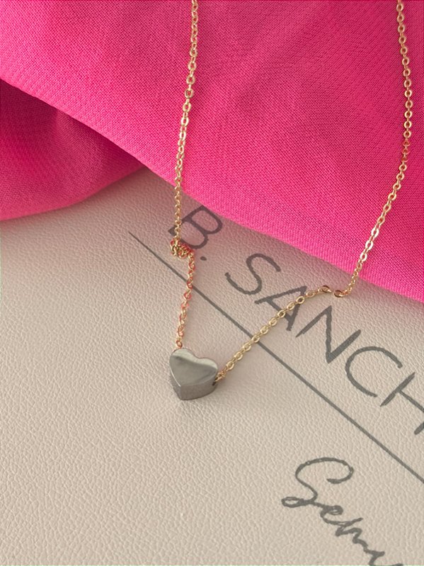 Colar mix de banho coração