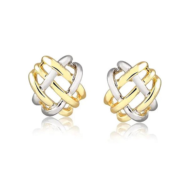 Brinco trançado mix de banho