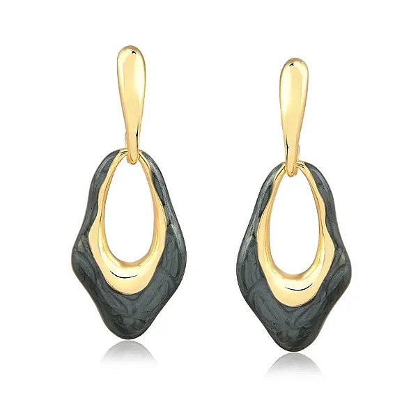 Brinco organico com resina verde