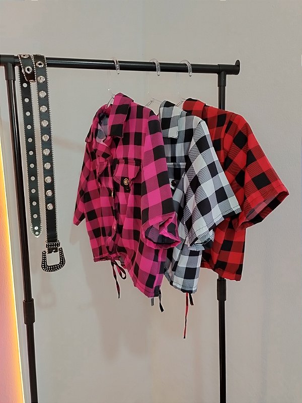 Cropped Xadrez bárbara