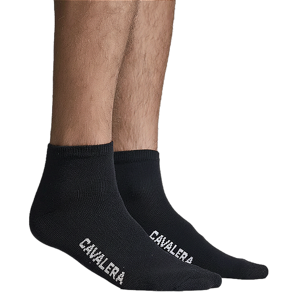 Meia Cano Medio Cavalera Preta