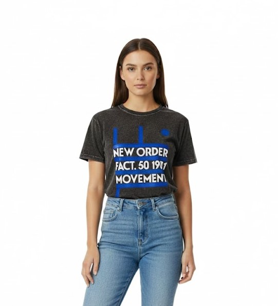 Camiseta Estonada Baby Look LP New Order