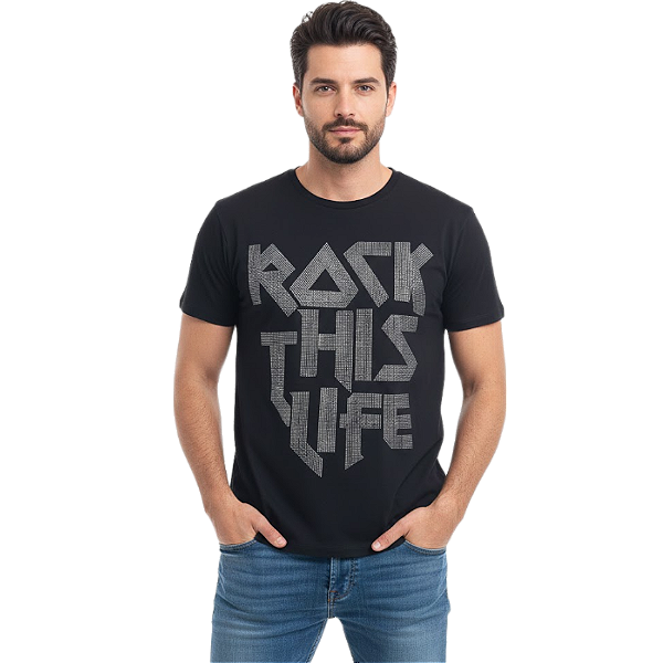 Camiseta RC Rock This Life c/ Brilho
