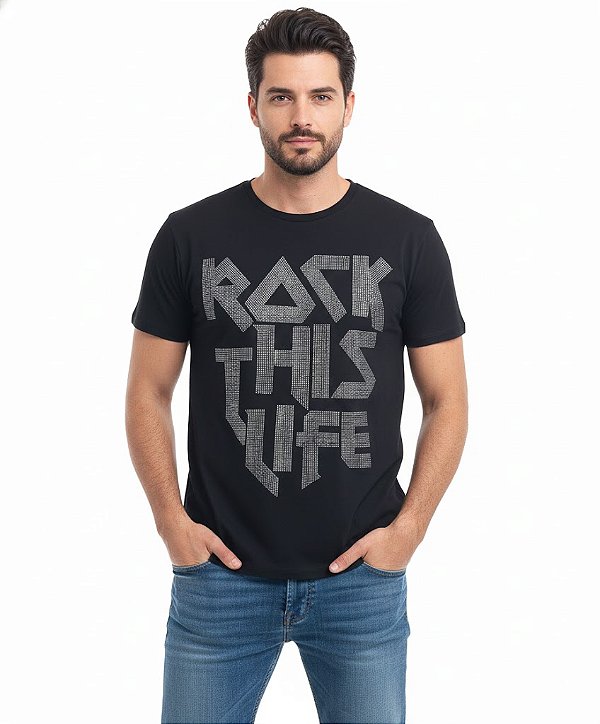 Camiseta RC Rock This Life c/ Brilho
