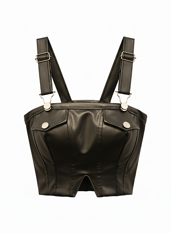 Cropped Botão Tamanho Único