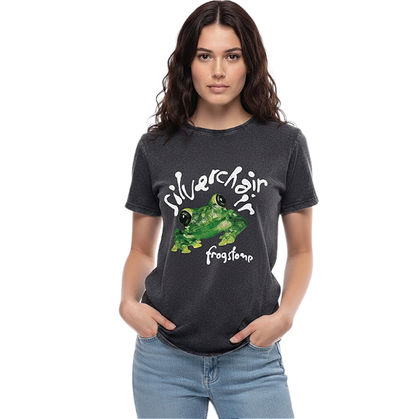 Camiseta LP Estonada Baby Look LP Silverchair Frog