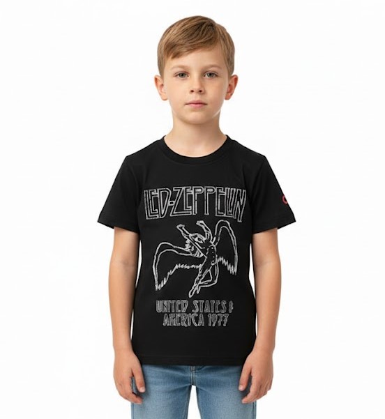 Camiseta LP Infantil Led Zepellin