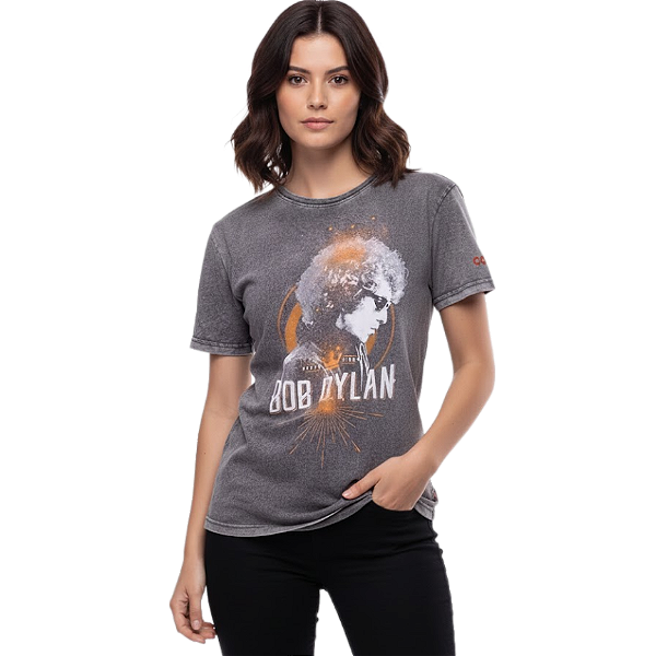 Camiseta LP Estonada Baby Look Bob Dylan