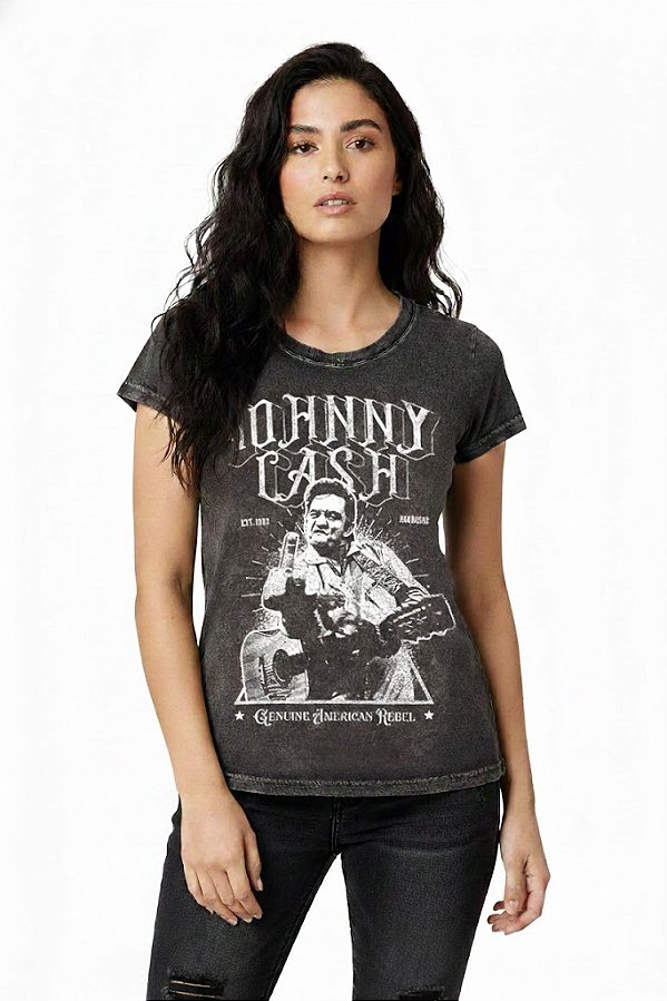 Camiseta Estonada LP Johnny Cash