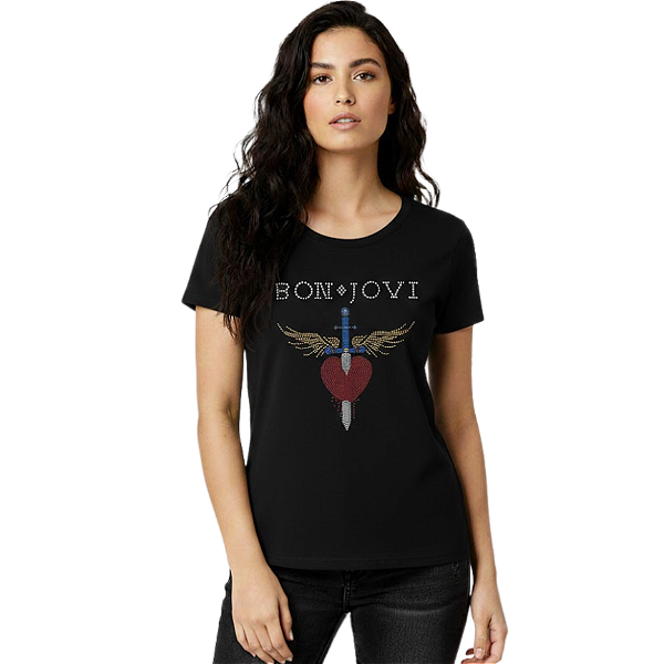 Camiseta RC Bon Jovi c/ Strass