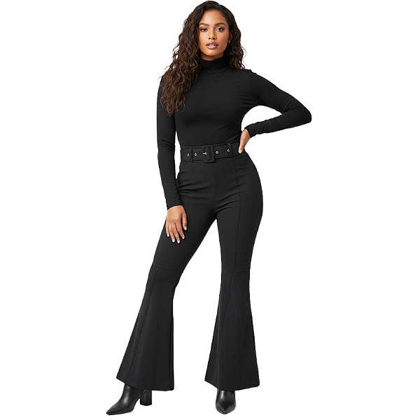 Calça Cirrê Flair c/ Cinto