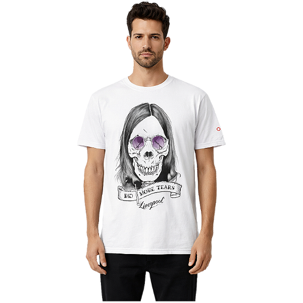 Camiseta LP Branca Skull Ozzy