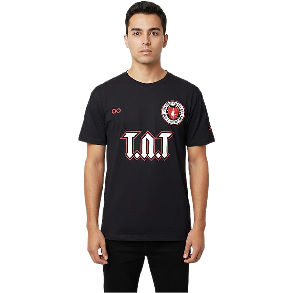 Camiseta LP Preta Rockers F.C. Angus